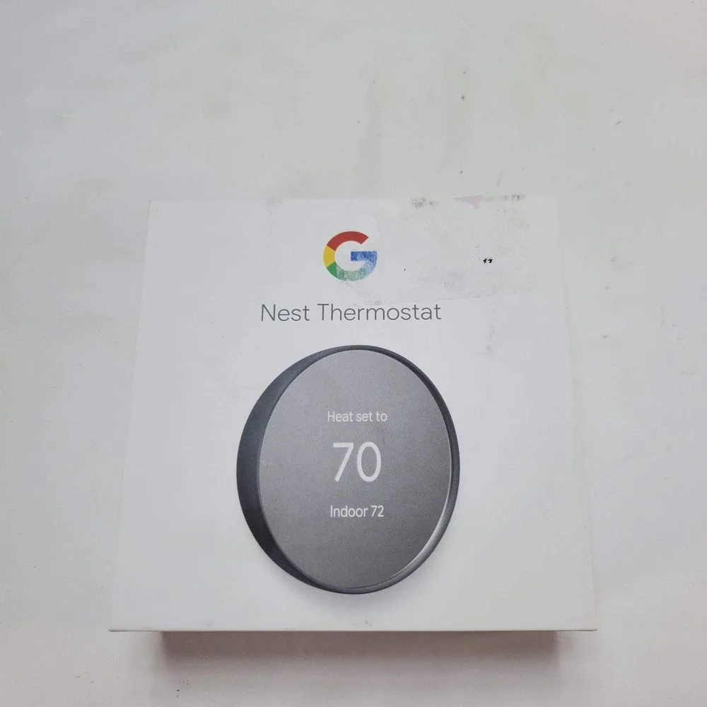 Google Nest Thermostat Charcoal GA02081-US Smart Programmable Wi-Fi NEW